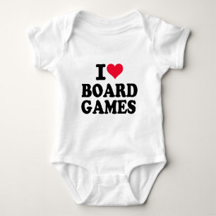 I love board games baby bodysuit