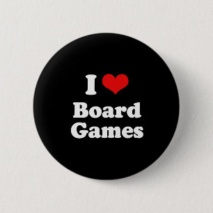 I Love Board Games Tshirt 2 Inch Round Button