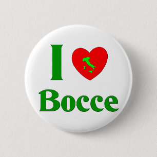 I Love Bocce 2 Inch Round Button