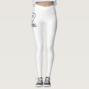 I LOVE BOCCE BALL LEGGINGS
