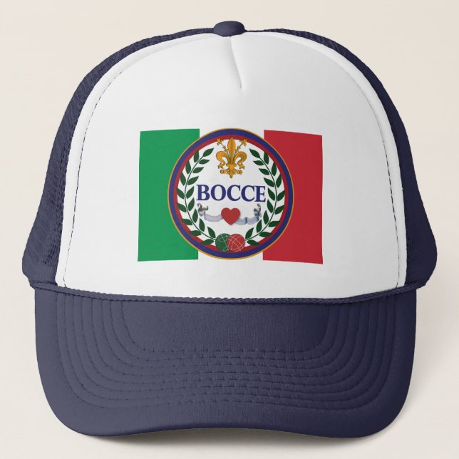 I love bocce hat (Front)