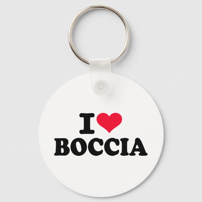 I love boccia keychain (Front)