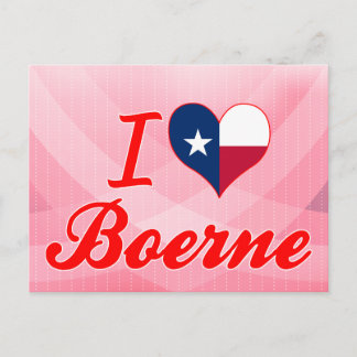 I Love Boerne, Texas Postcard