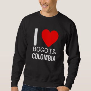 I Love Bogota Colombia Flag Map Colombian Pride Ca Sweatshirt
