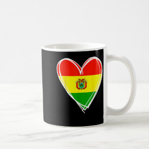 I Love Bolivia Cool Bolivia Flag Heart Design Boli Coffee Mug