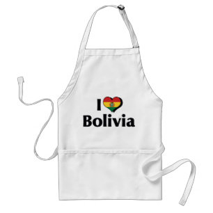 I Love Bolivia Flag Standard Apron