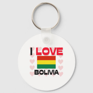 I Love Bolivia Keychain