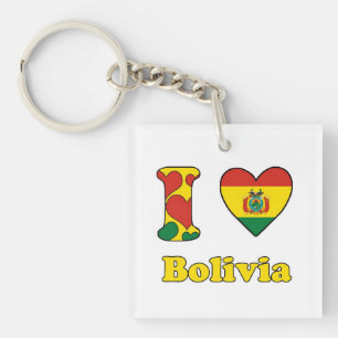 I love Bolivia Keychain