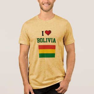 I LOVE BOLIVIA Tri-Blend SHIRT