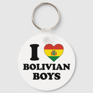 I love Bolivian boys Keychain
