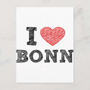 I love Bonn Postcard