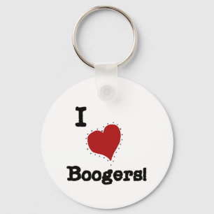 I Love Boogers Tshirts and Gifts Keychain