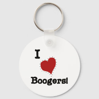 I Love Boogers Tshirts and Gifts Keychain
