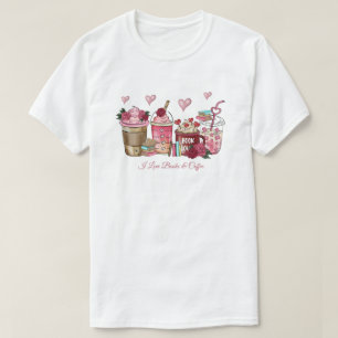 I Love Books & Coffee T-Shirt