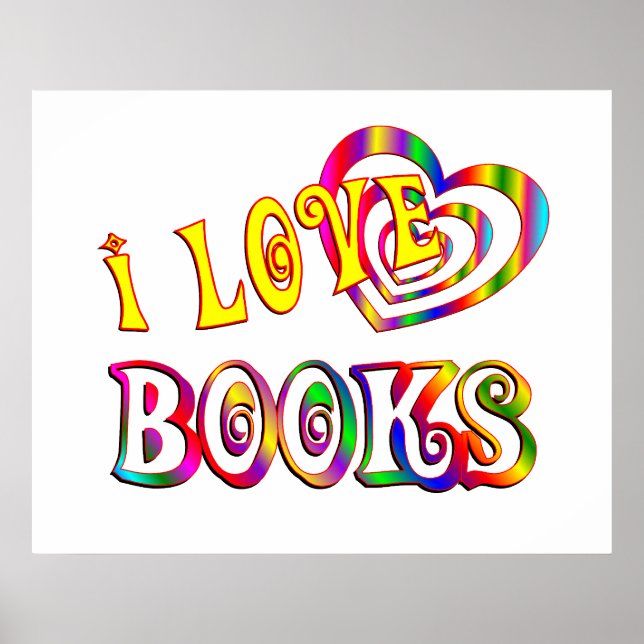 I Love Books Poster (Front)