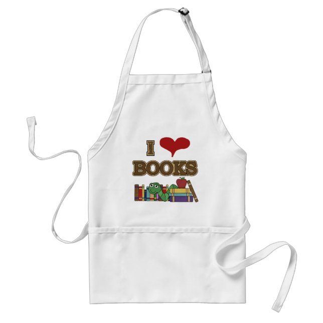 I Love Books Standard Apron (Front)