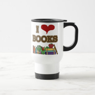I Love Books Travel Mug