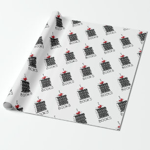 "I Love Books" Wrapping Paper