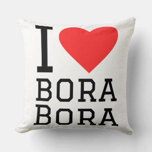 I love bora bora throw pillow