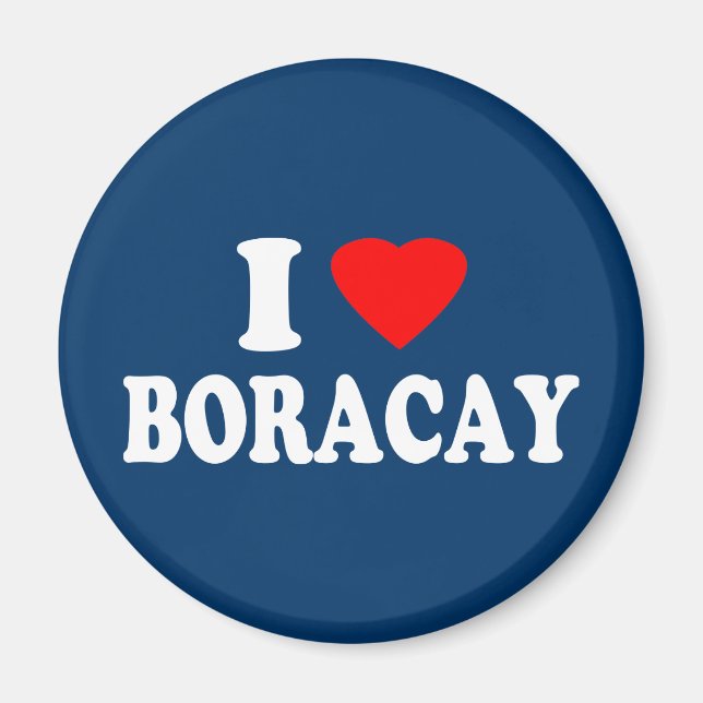 I Love Boracay Magnet (Front)