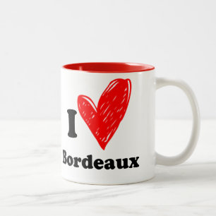 I love Bordeaux Two-Tone Coffee Mug