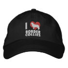 I Love Border Collies Casquette brodé