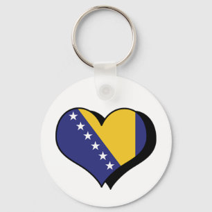 I Love Bosnia and Herzegovina Keychain