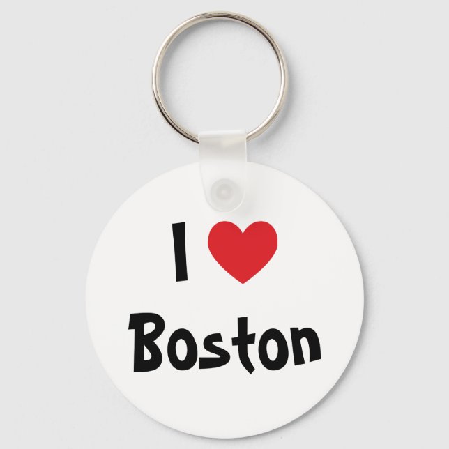 I Love Boston Keychain (Front)