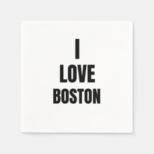 I LOVE BOSTON NAPKIN