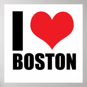 I love Boston Poster
