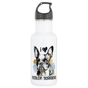 I Love Boston Terriers  532 Ml Water Bottle