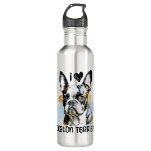 I Love Boston Terriers  710 Ml Water Bottle