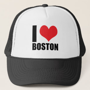I love Boston Trucker Hat