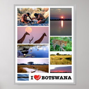 I LOVE Botswana - Poster