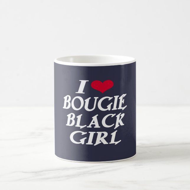 I LOVE BOUGIE BLACK GIRL COFFEE MUG (Center)