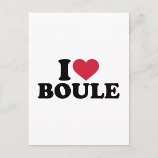 I love Boule Petanque Postcard
