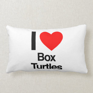 i love box turtles lumbar pillow