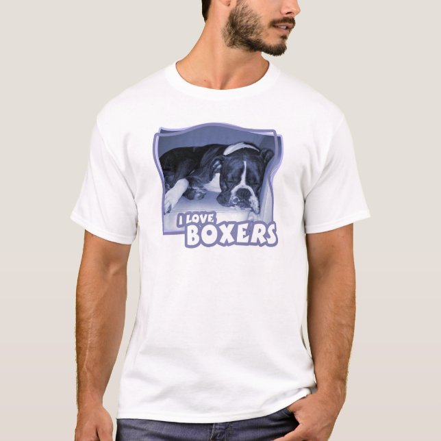 I LOVE BOXERS T-Shirt (Front)