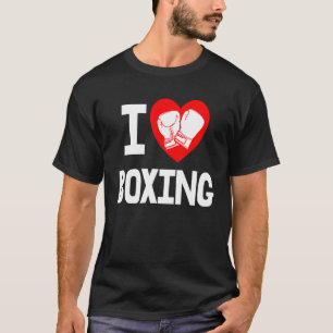 I Love Boxing Game  Women Boxing Sports Love 1 T-Shirt