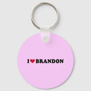 I LOVE BRANDON KEYCHAIN