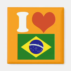 I love Brasil Magnet