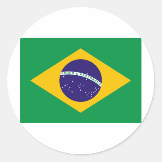 I Love Brazil Classic Round Sticker