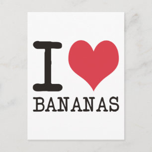I LOVE Bread - Bacon - Bananas Products! Postcard