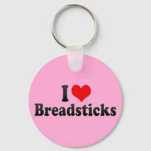 I Love Breadsticks Keychain