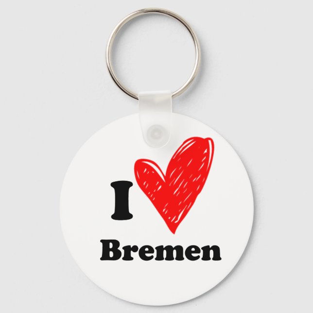 I love Bremen Keychain (Front)