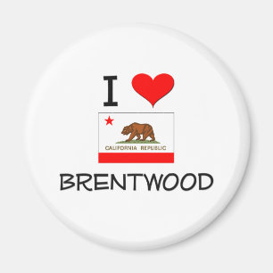 I Love BRENTWOOD California Magnet
