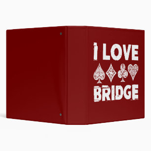 I Love Bridge Card Game Player Binder