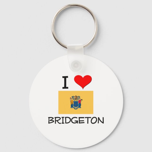 I Love Bridgeton New Jersey Keychain (Front)
