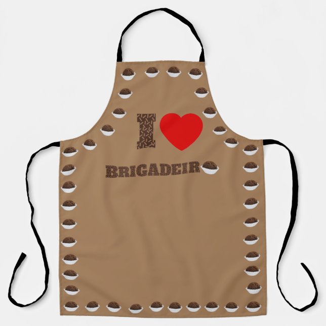 I love Brigadeiro Apron (Front)