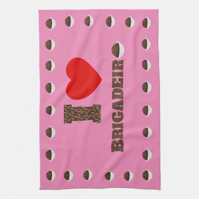 I love Brigadeiro Kitchen Towel (Vertical)